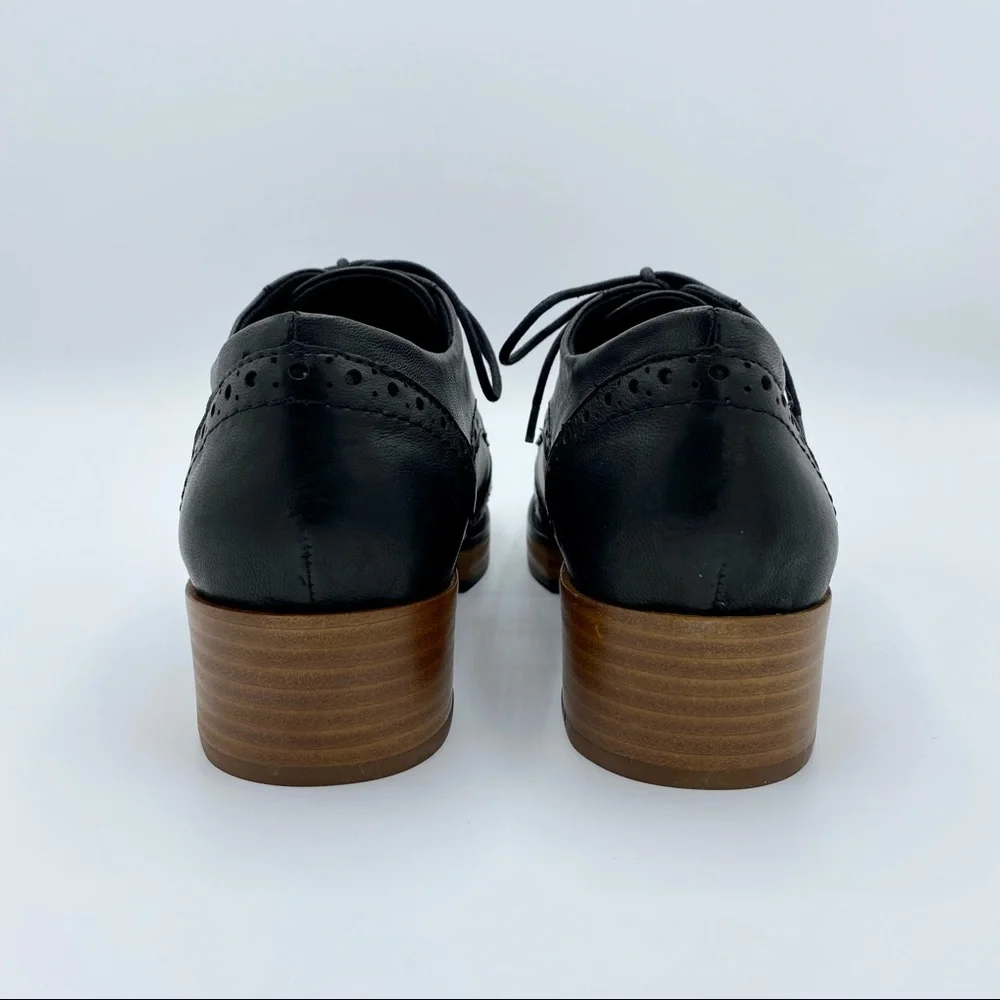 Kelsi Dagger Brooklyn Black Thorton Lace-Up Oxford Size 5.5